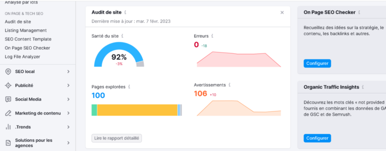 Semrush : la solution pour maitriser de A à Z son SEO